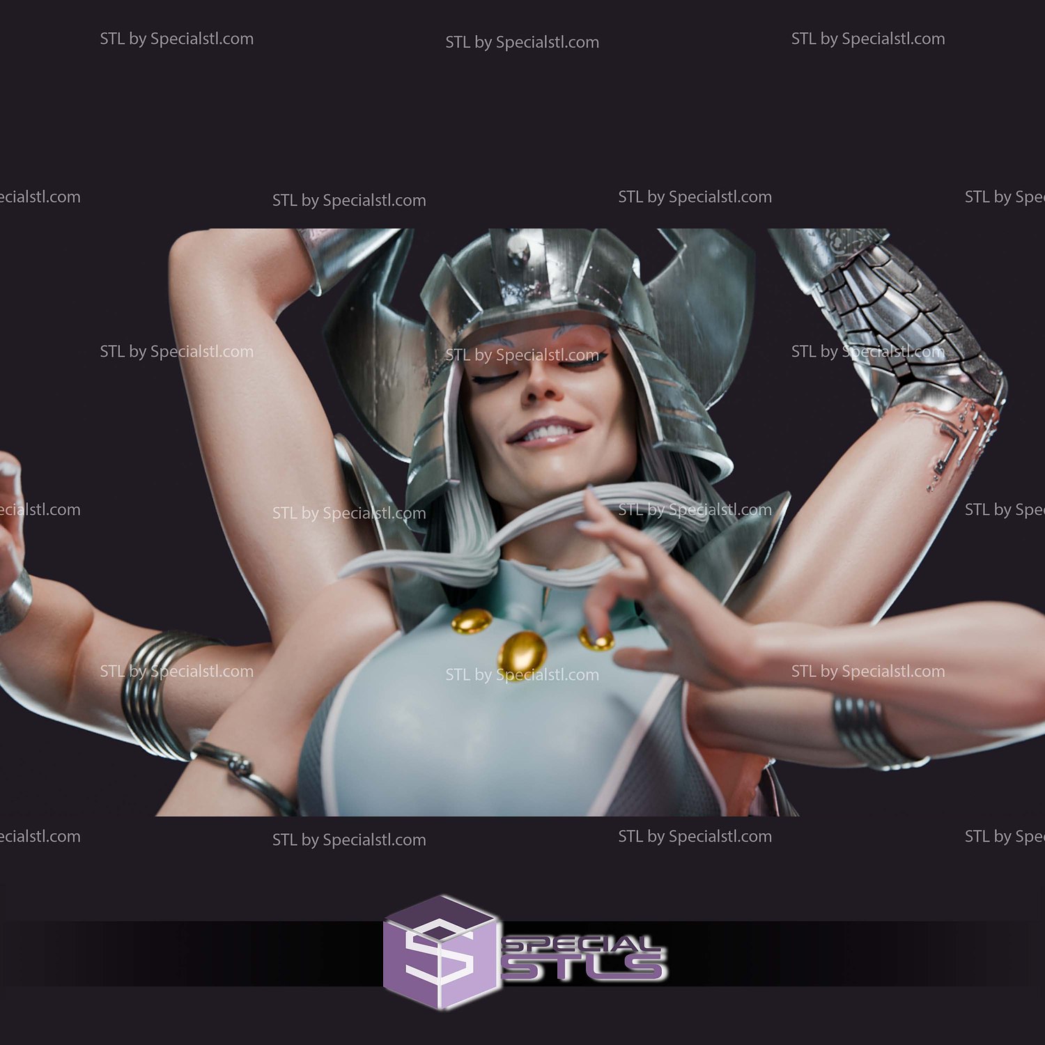 Spiral X-Men V2 STL Files 3D Model — view 8