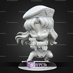 Misato Katsuragi Chibi STL Files 3D Model