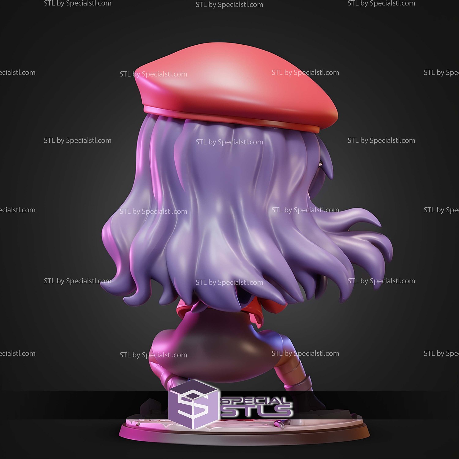 Misato Katsuragi Chibi STL Files 3D Model — view 5