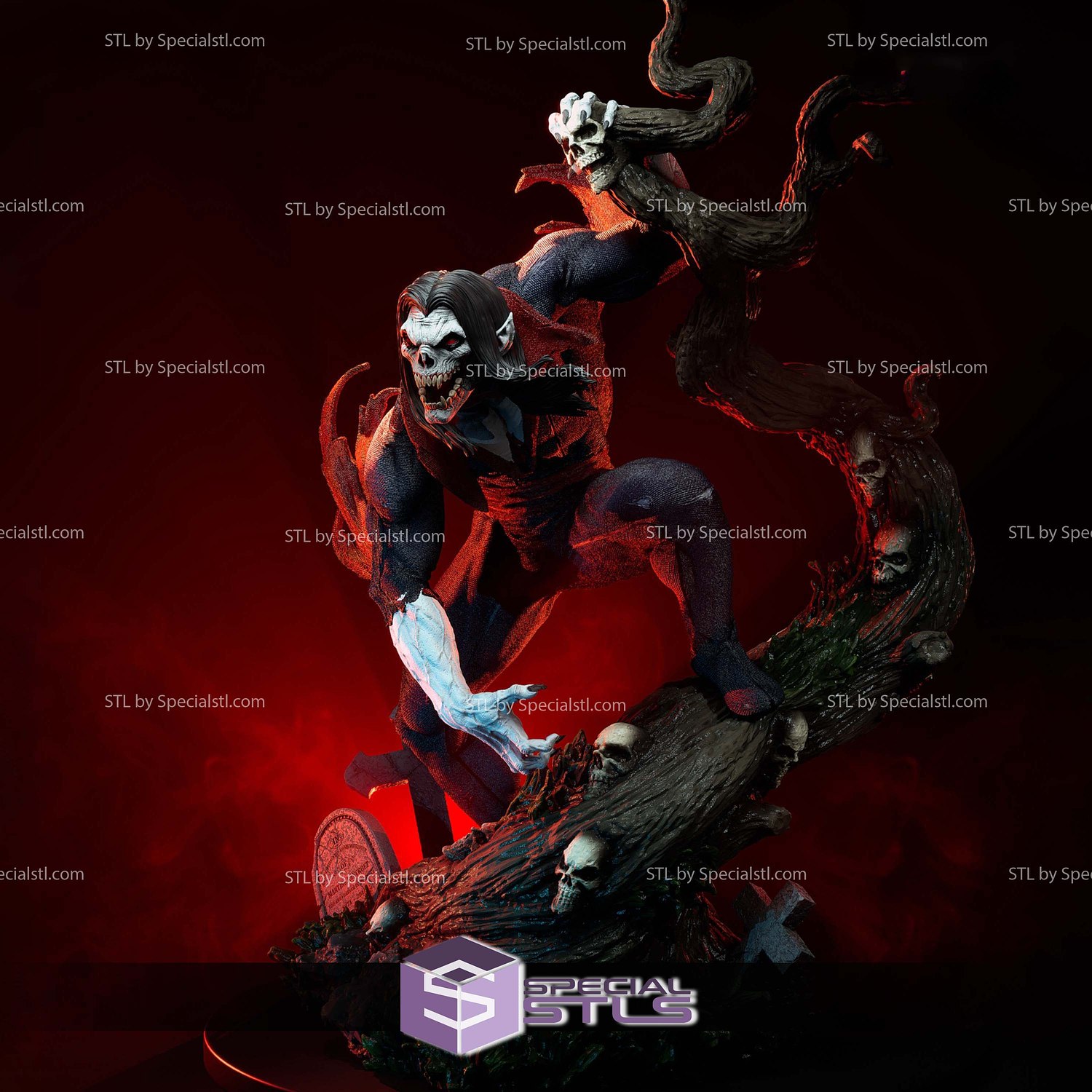 Morbius Living Vampire 2024 Sculptures 3D Printing STL Model — view 2