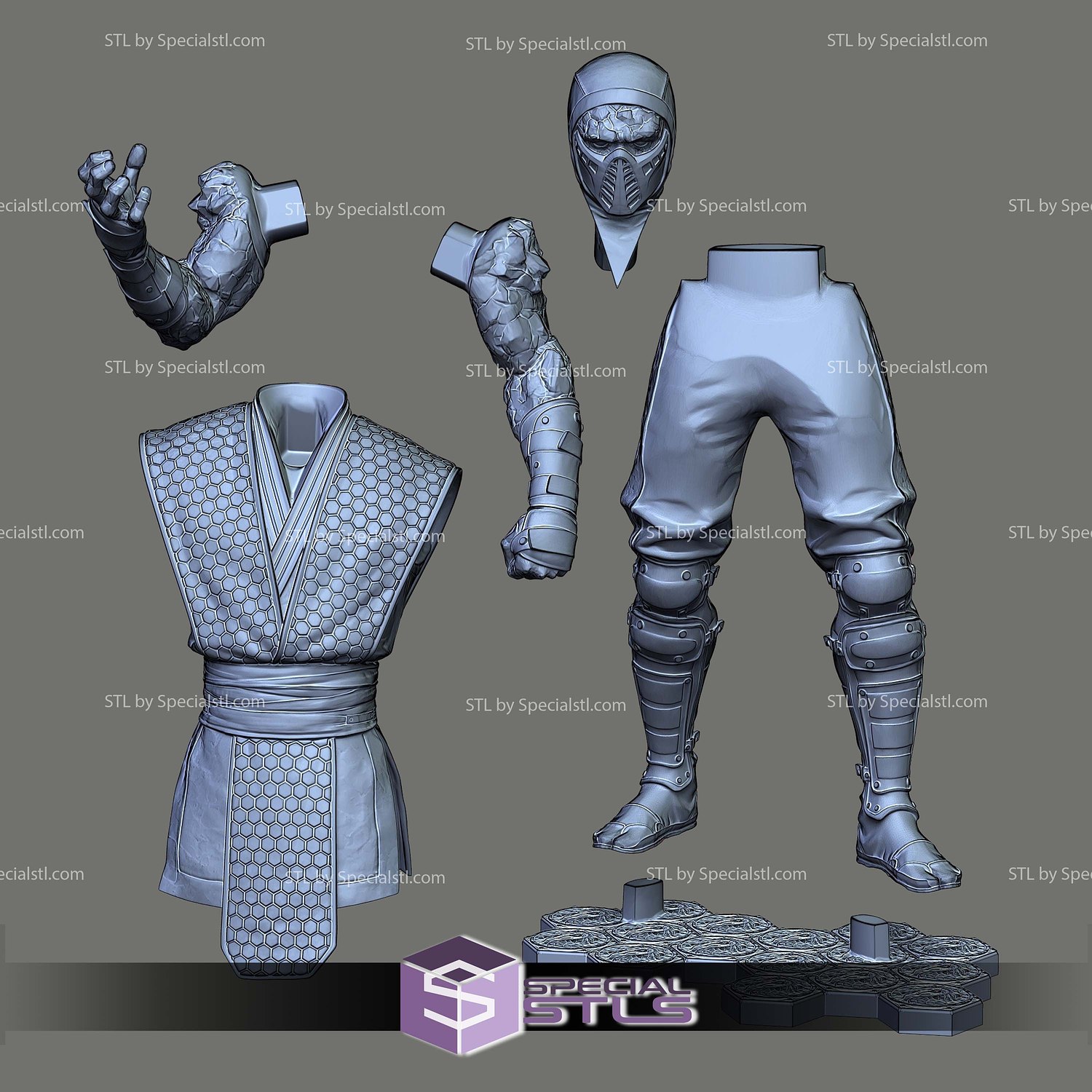 Tremor Mortal Kombat 12 STL Files 3D Model — view 8