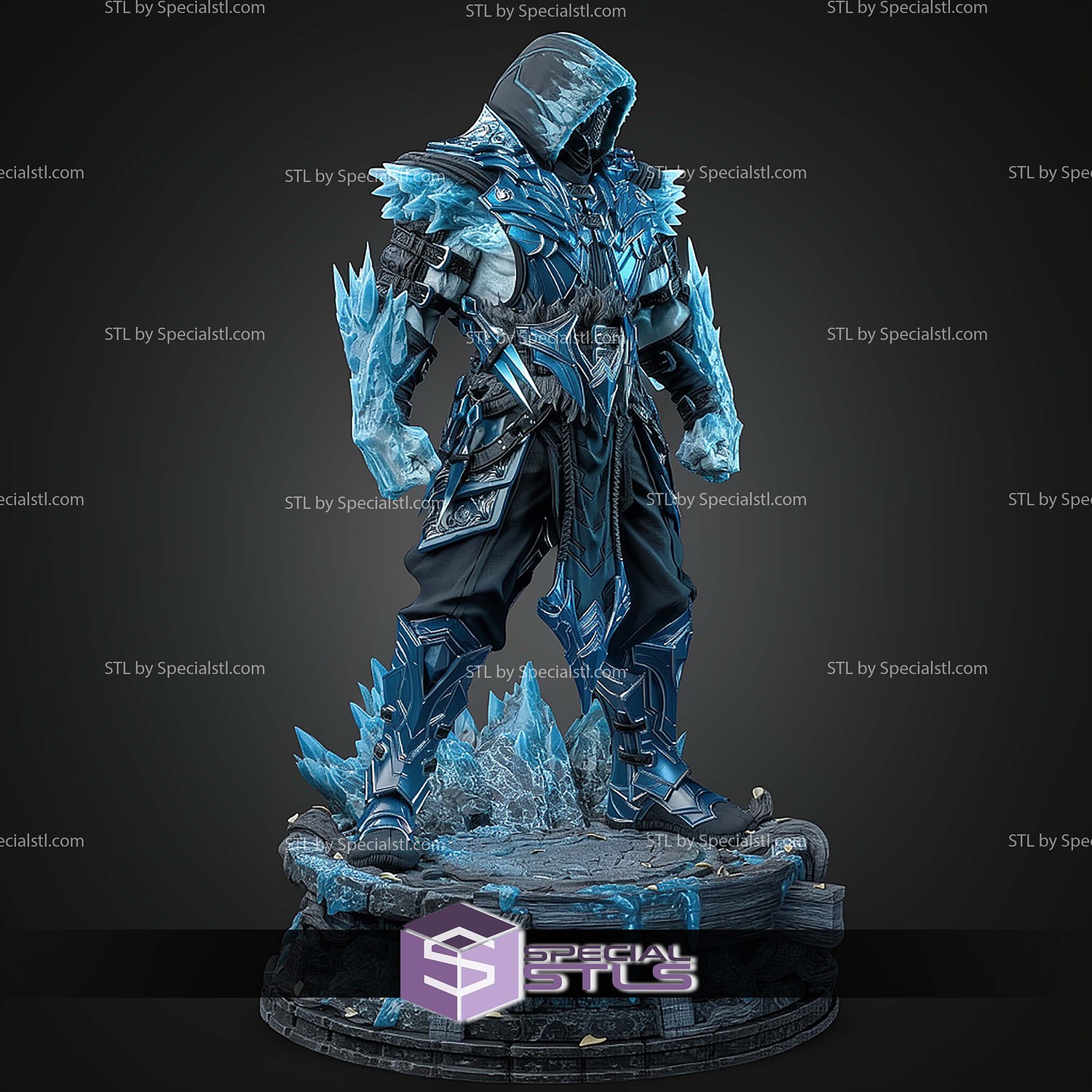 Sub Zero Full Ice Museum Pose STL Files 3D Model — view 2