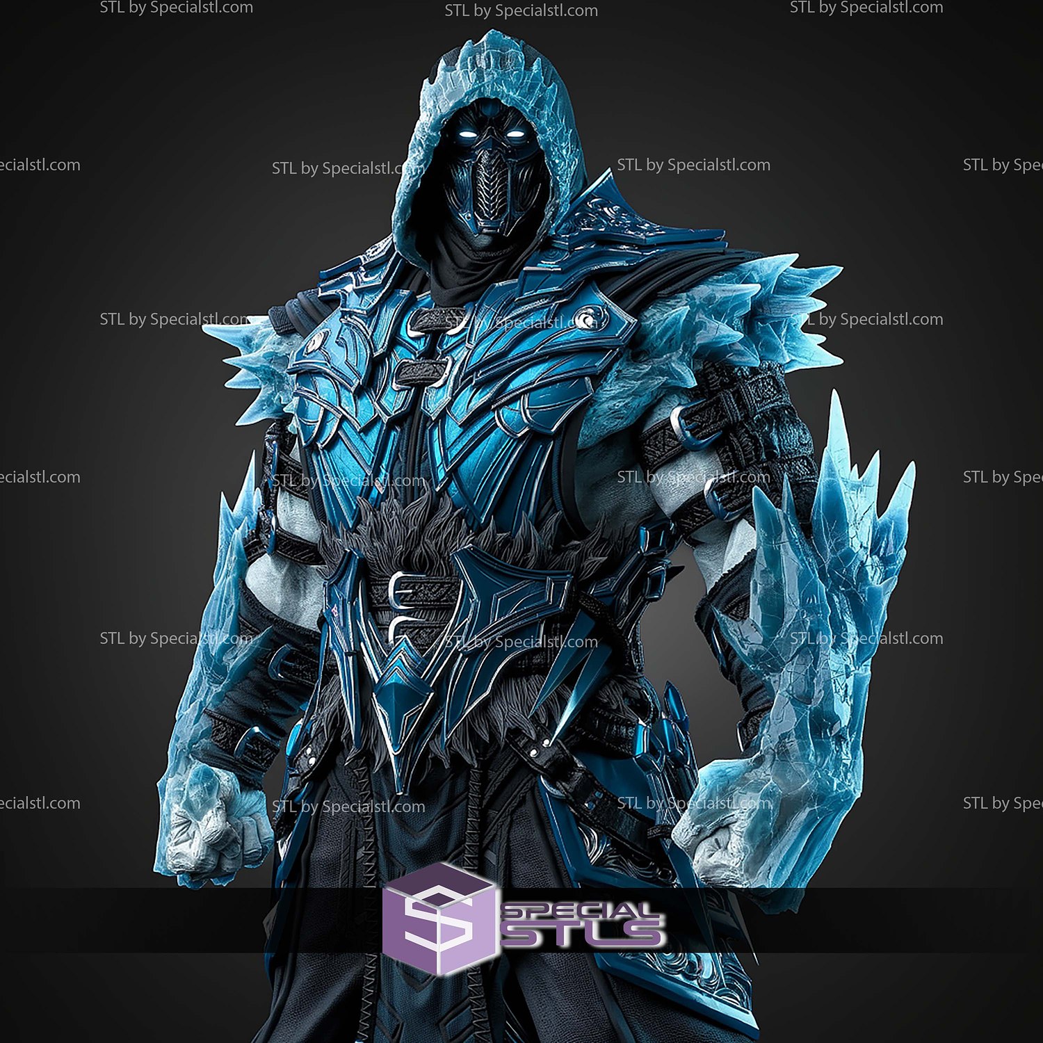 Sub Zero Full Ice Museum Pose STL Files 3D Model — view 5