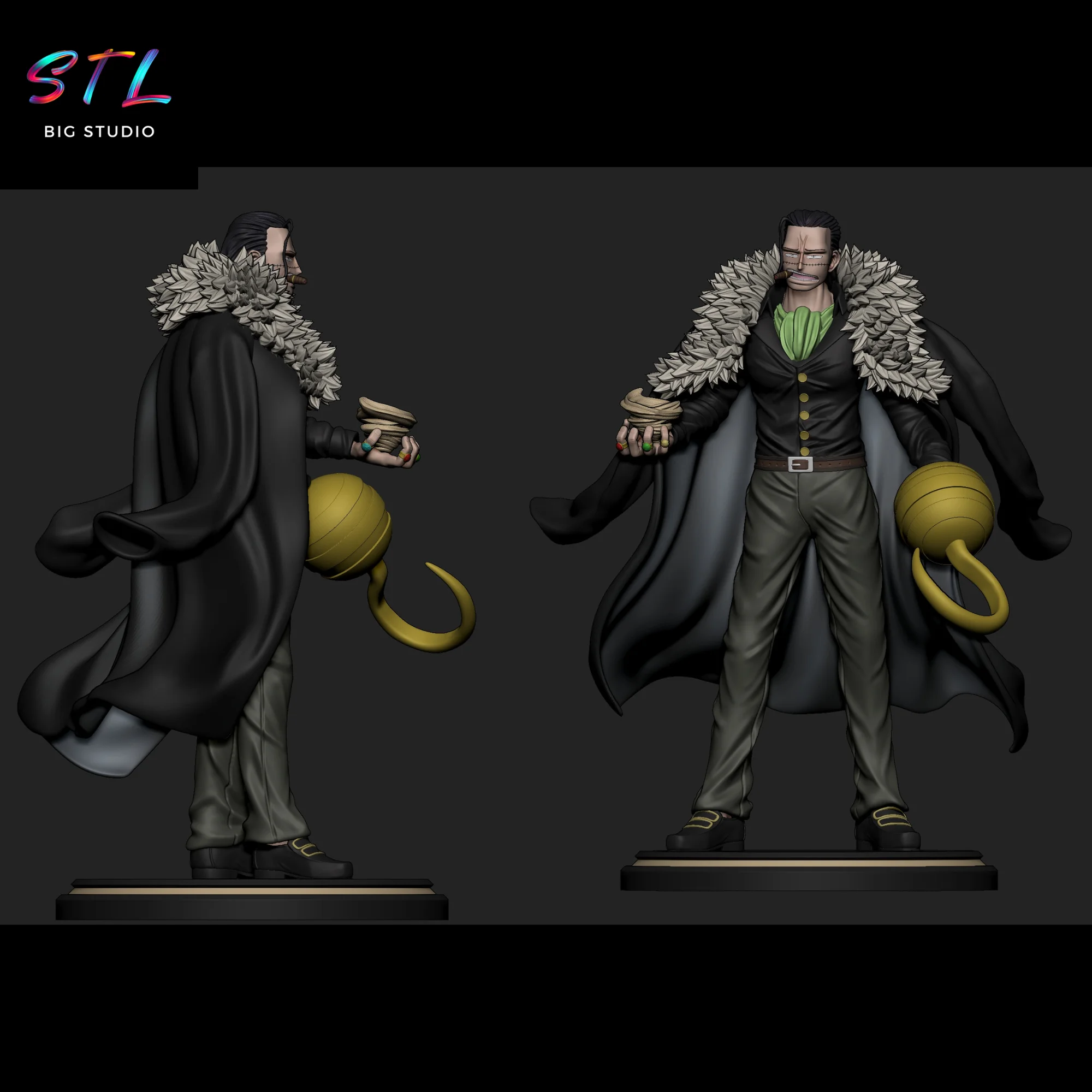 Crocodile STL | One Piece | 3D Model for Printing Model — view 2