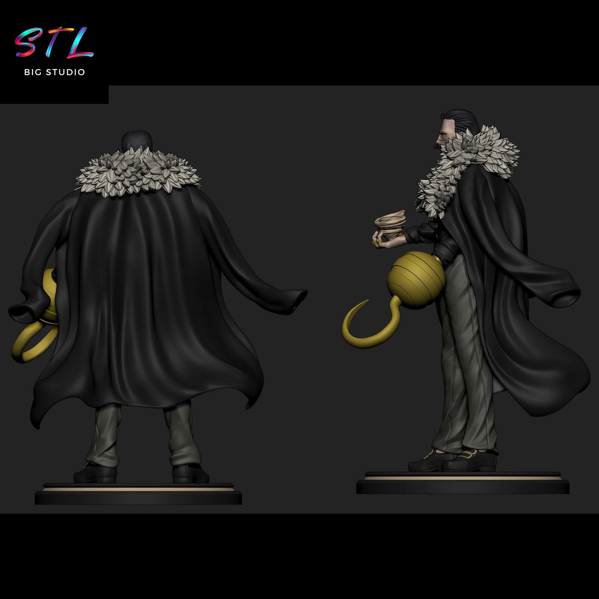 Crocodile STL | One Piece | 3D Model for Printing Model — view 3