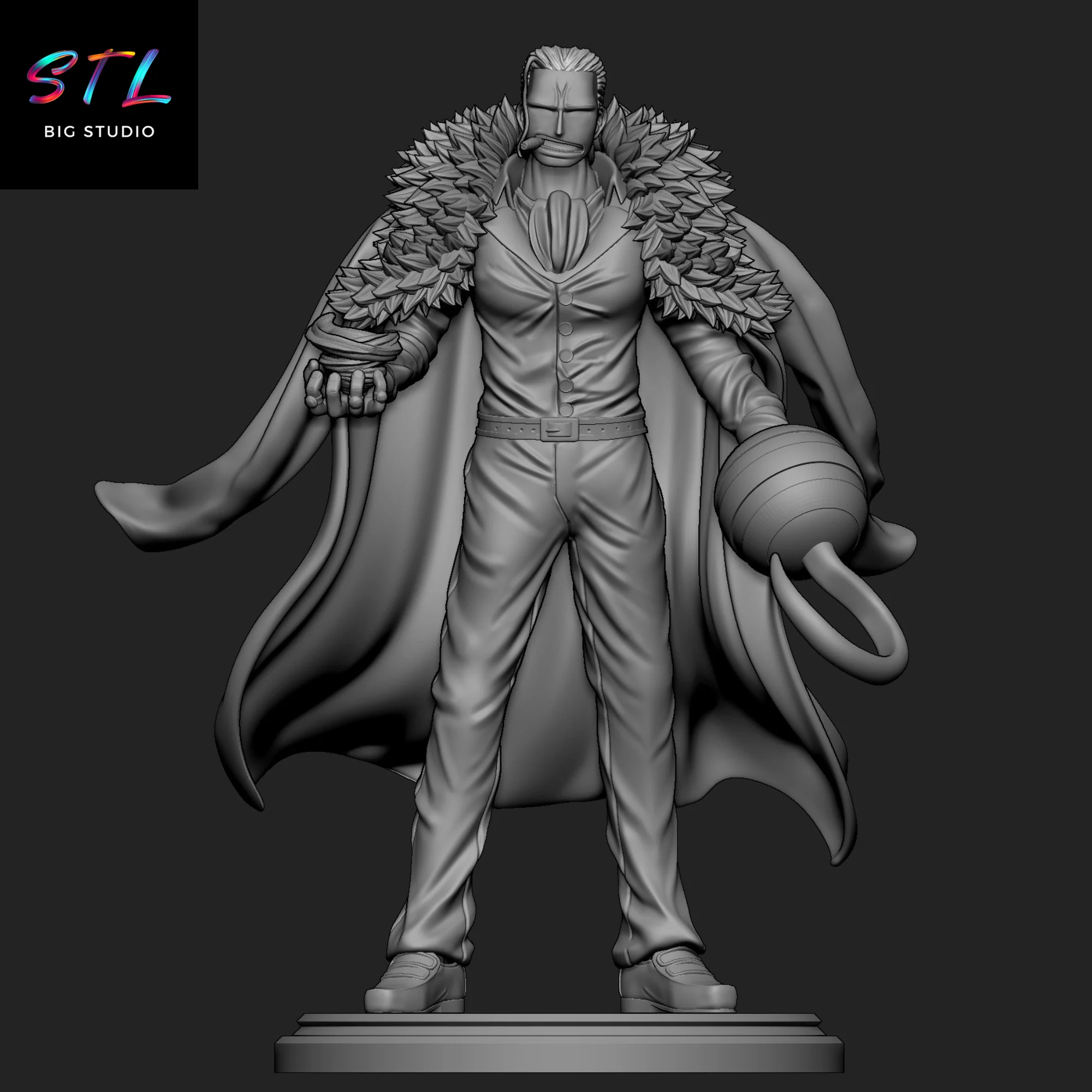 Crocodile STL | One Piece | 3D Model for Printing Model — view 4