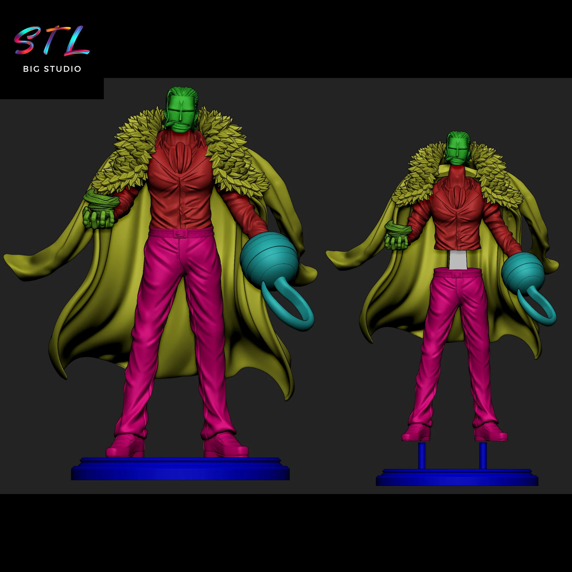 Crocodile STL | One Piece | 3D Model for Printing Model — view 5