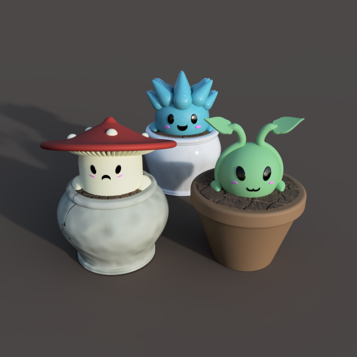 Moshi Mossies – Plant Pals from Moshi Island 3D STL Model — view 2