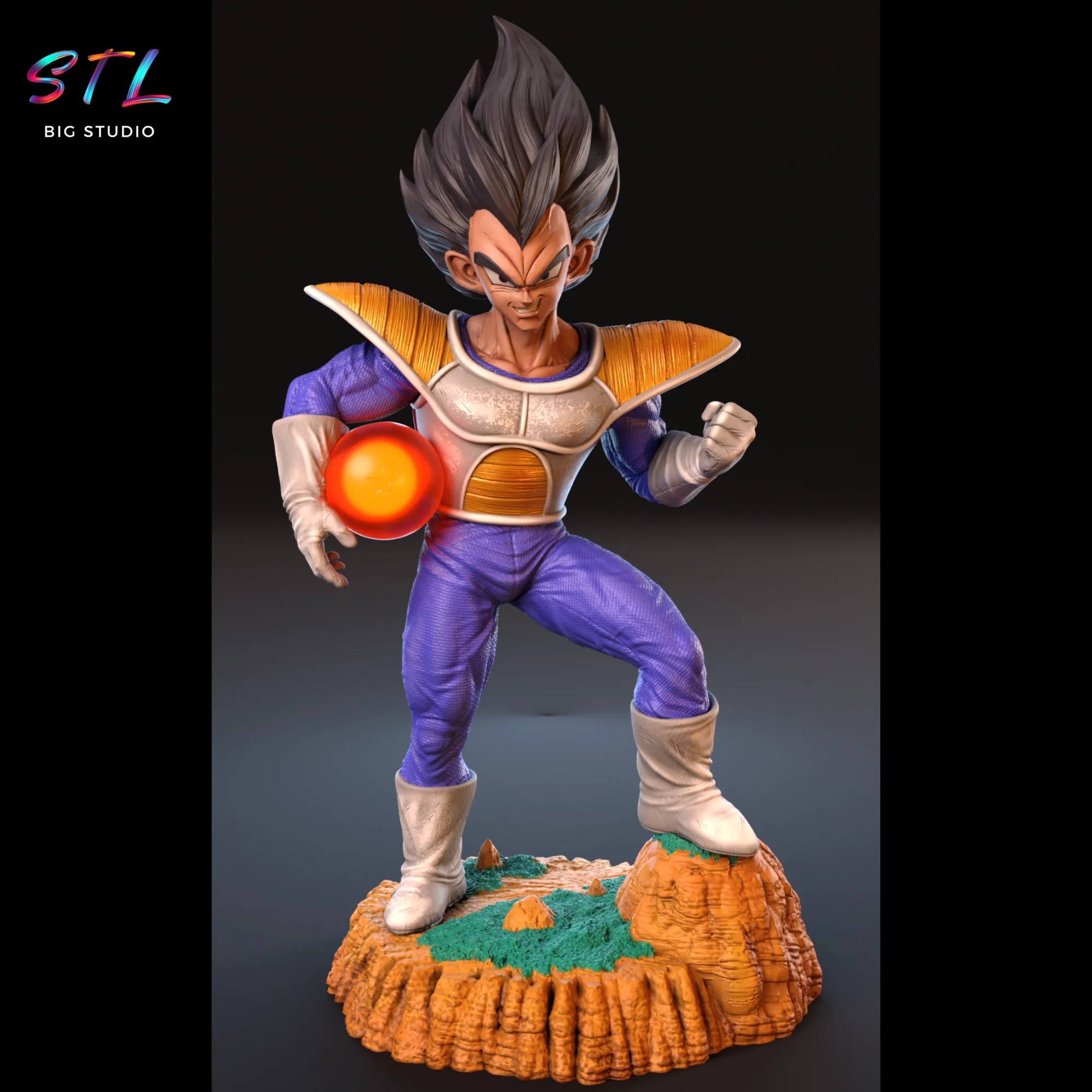 Vegeta Namek STL Figure | Dragon Ball Z | 3D Printable Model Model