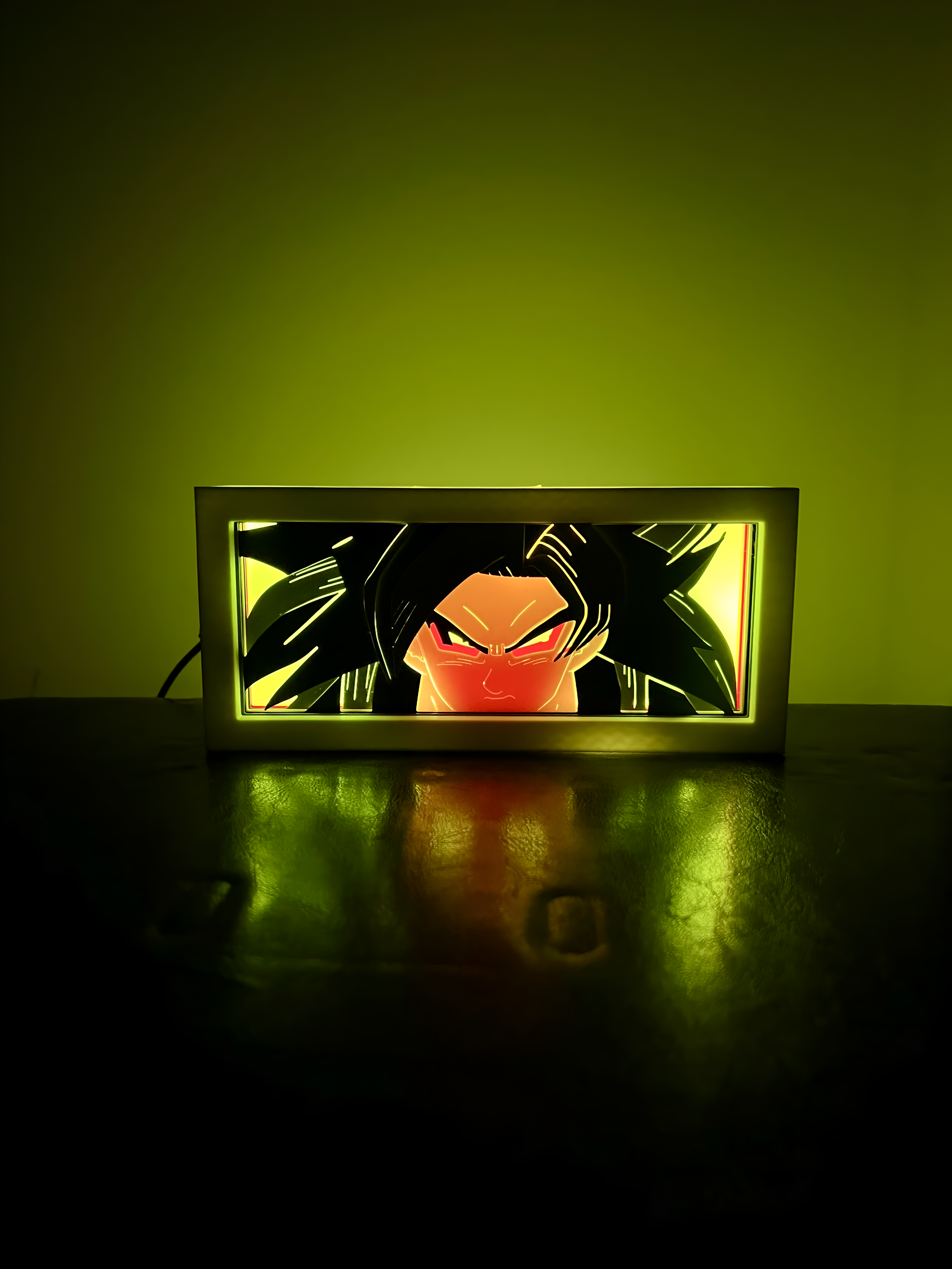Goku Super Saiyan 4 - LED Lightbox NO AMS NEEDED 3D STL Model