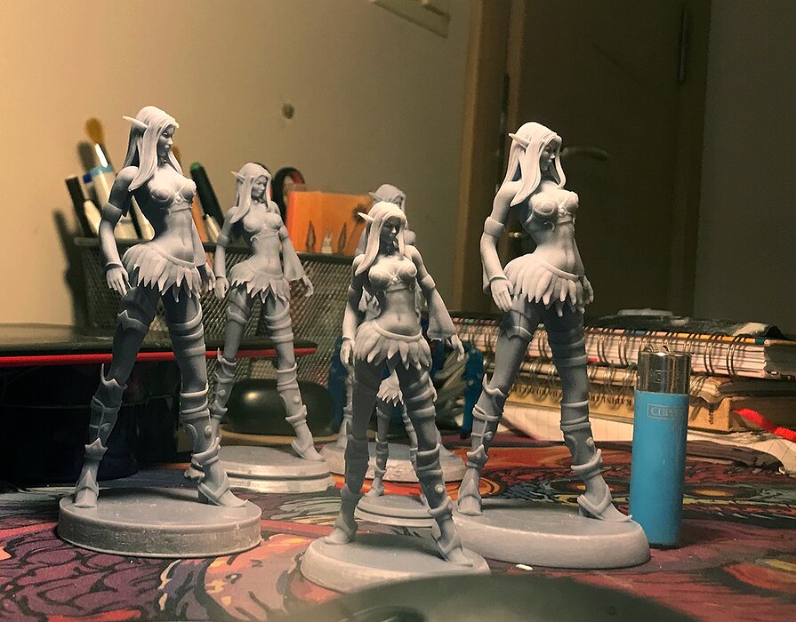 3D Printable Night Elf Figurine STL Model — view 7