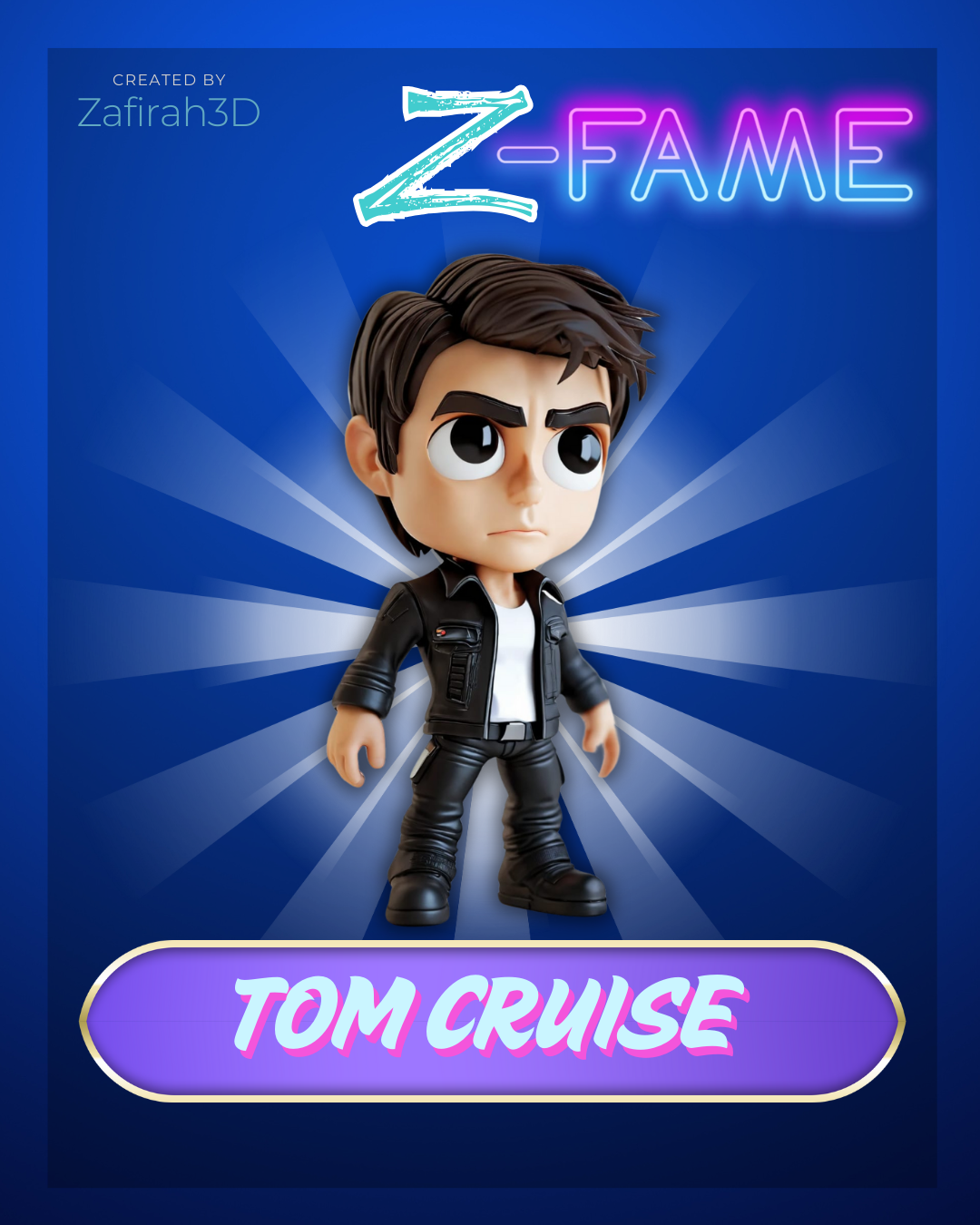 Z-FAME TOM CRUISE 3D STL Model
