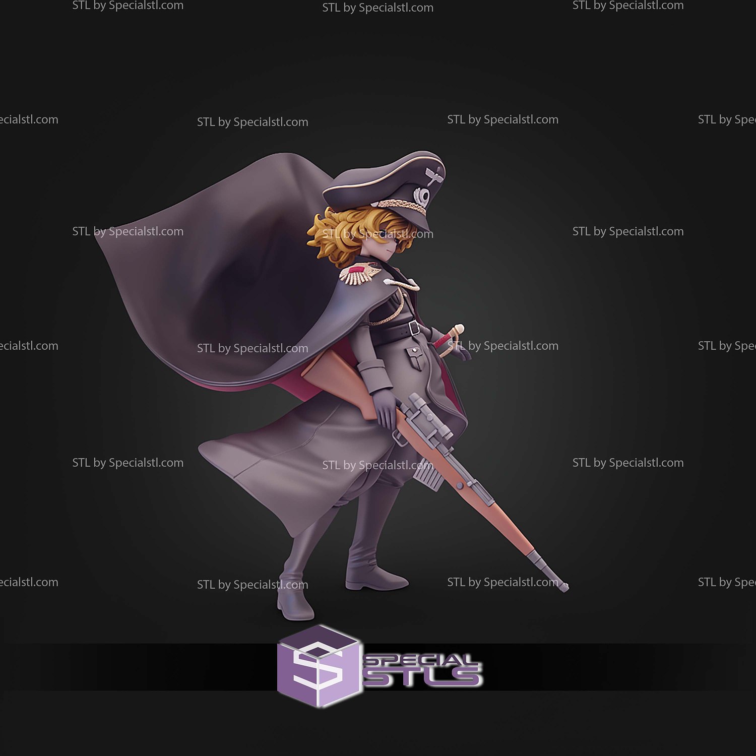 Youjo Senki Tanya Degurechaff STL Files 3D Model — view 2