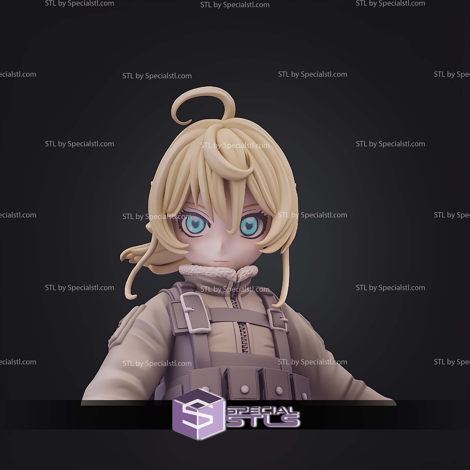 Youjo Senki Tanya Degurechaff STL Files 3D Model — view 3