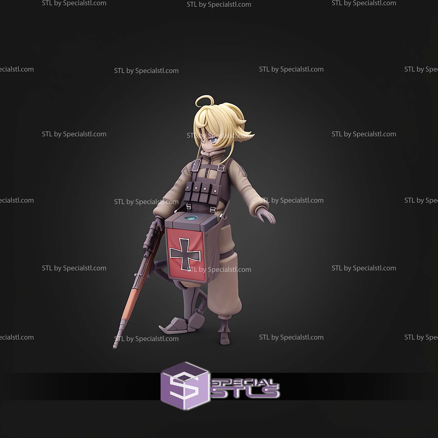 Youjo Senki Tanya Degurechaff STL Files 3D Model — view 4