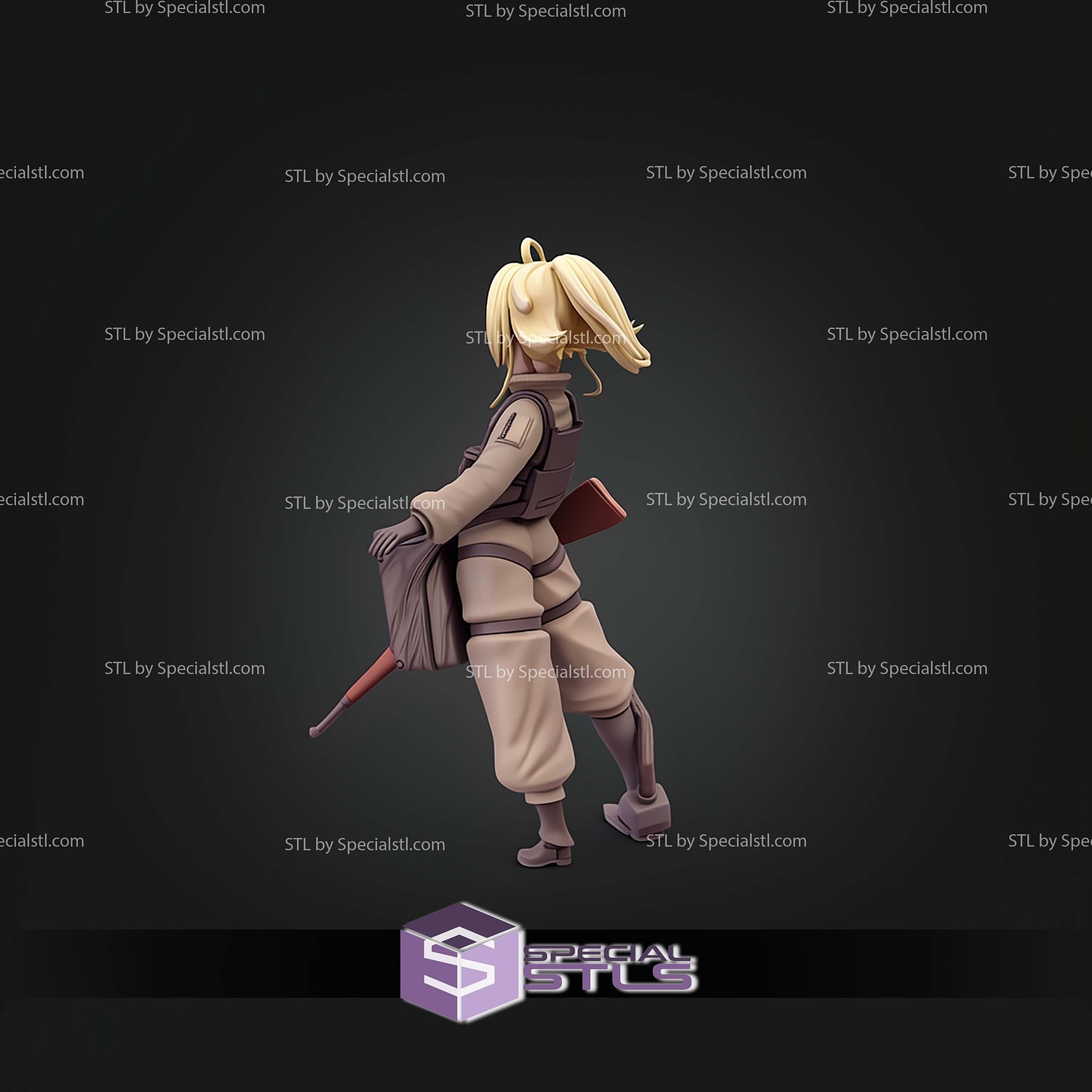 Youjo Senki Tanya Degurechaff STL Files 3D Model — view 5