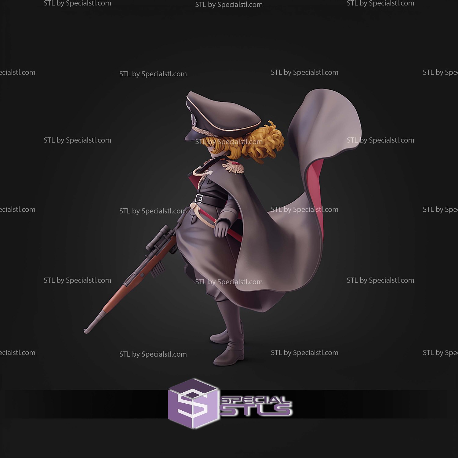 Youjo Senki Tanya Degurechaff STL Files 3D Model — view 6