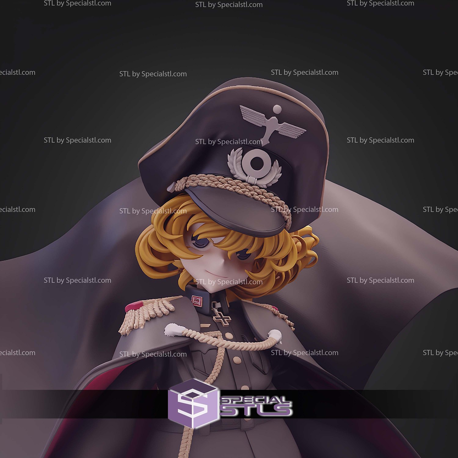 Youjo Senki Tanya Degurechaff STL Files 3D Model — view 8