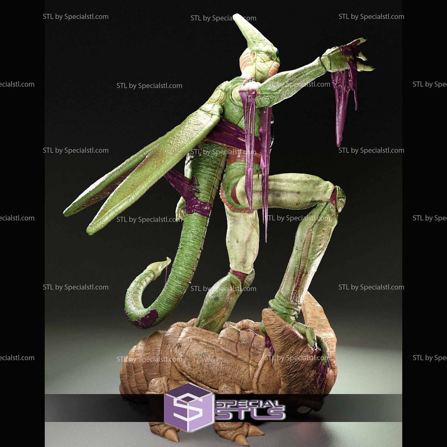 Cell Dragonball Realistic 3D Model Sculpture STL Model — view 4