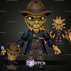 Super Basic STL Flexi Jeepers Creepers 3D Model