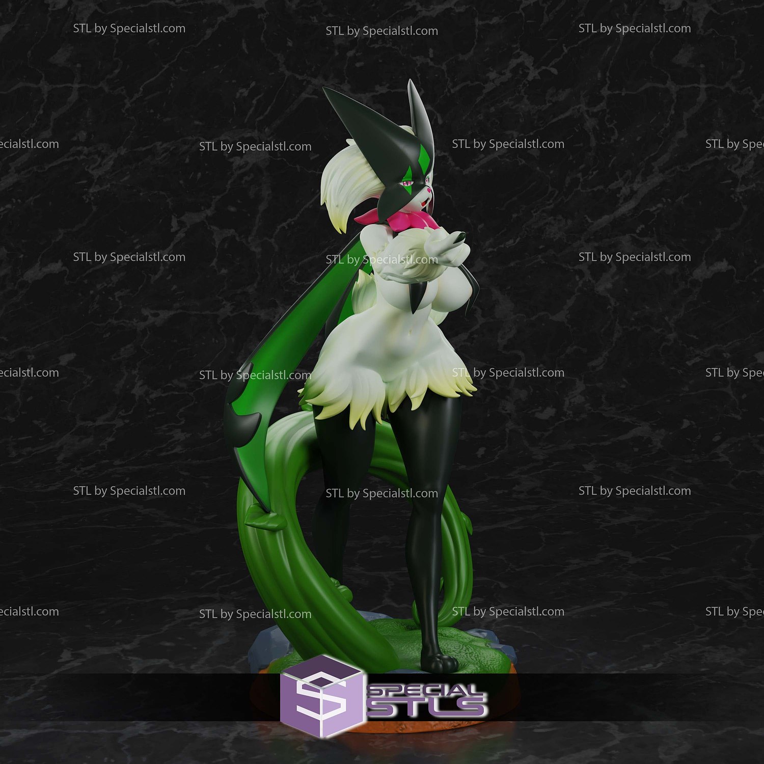 Meowscarada V5 STL Files 3D Model — view 2