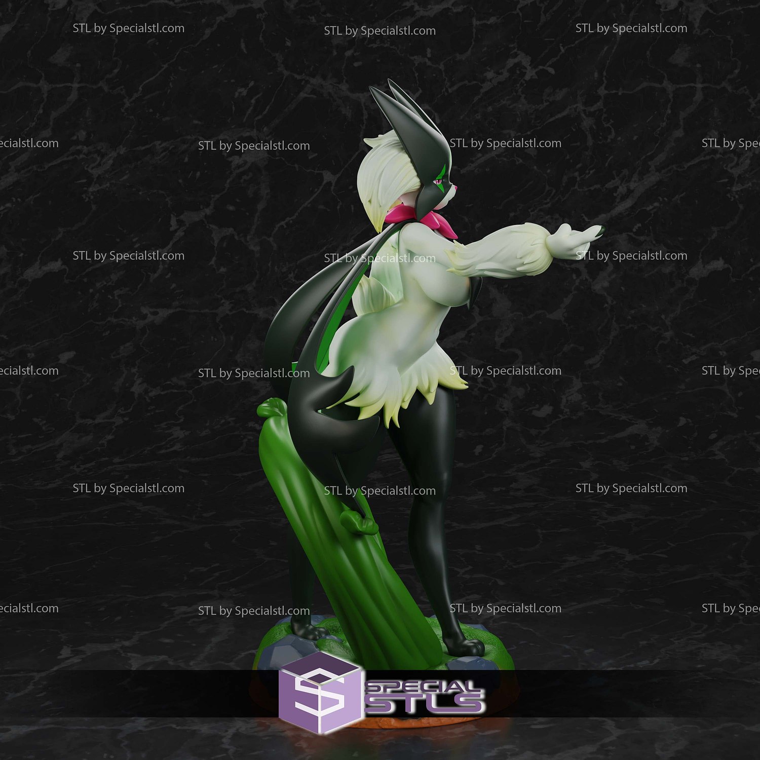 Meowscarada V5 STL Files 3D Model — view 3