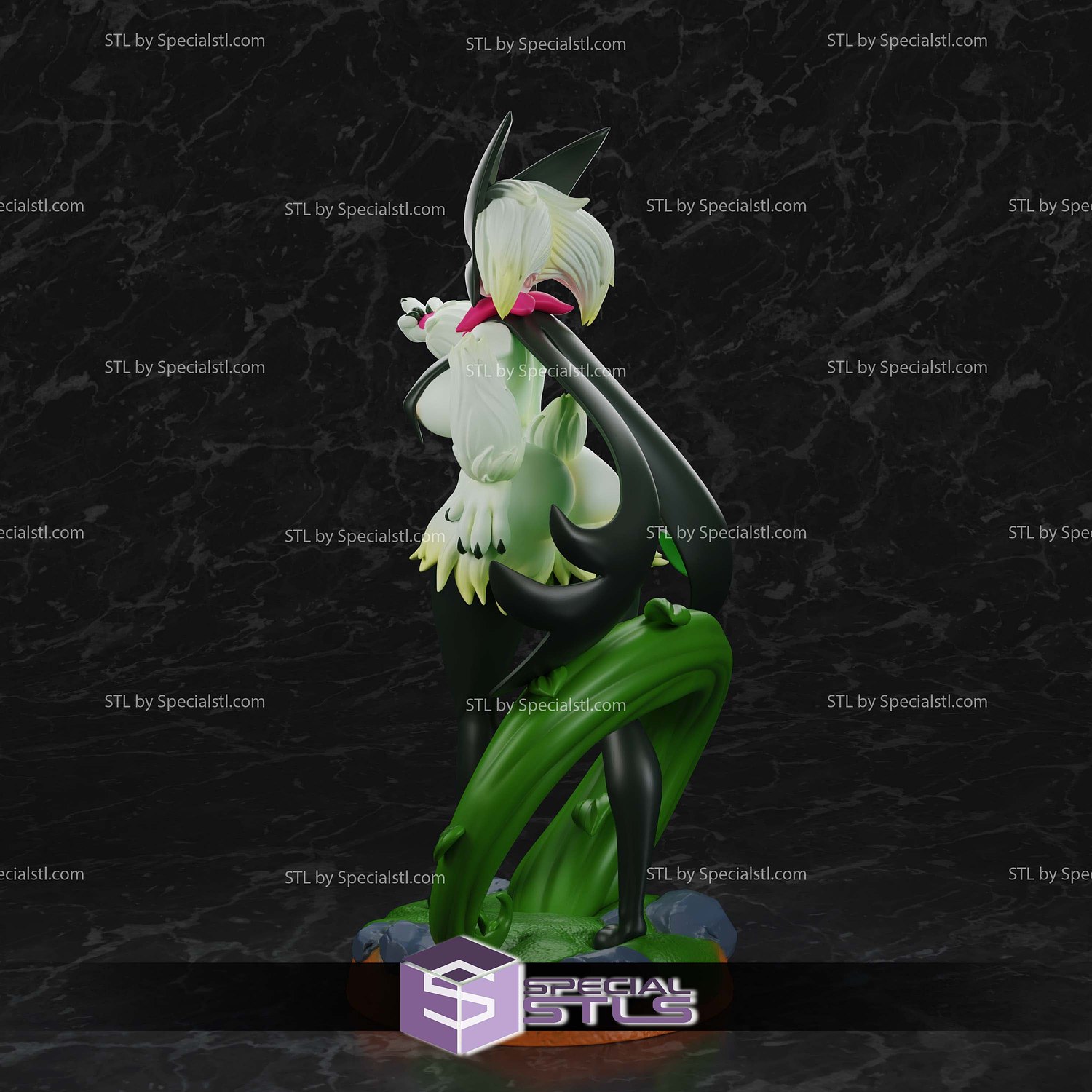 Meowscarada V5 STL Files 3D Model — view 4