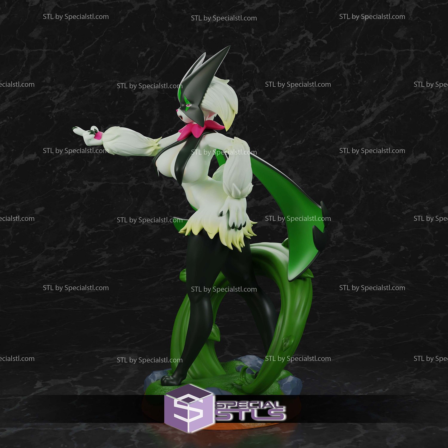 Meowscarada V5 STL Files 3D Model — view 5