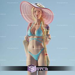 Cammy Beach Outfit Beach Outfit V2 STL Printer Files 3D Model