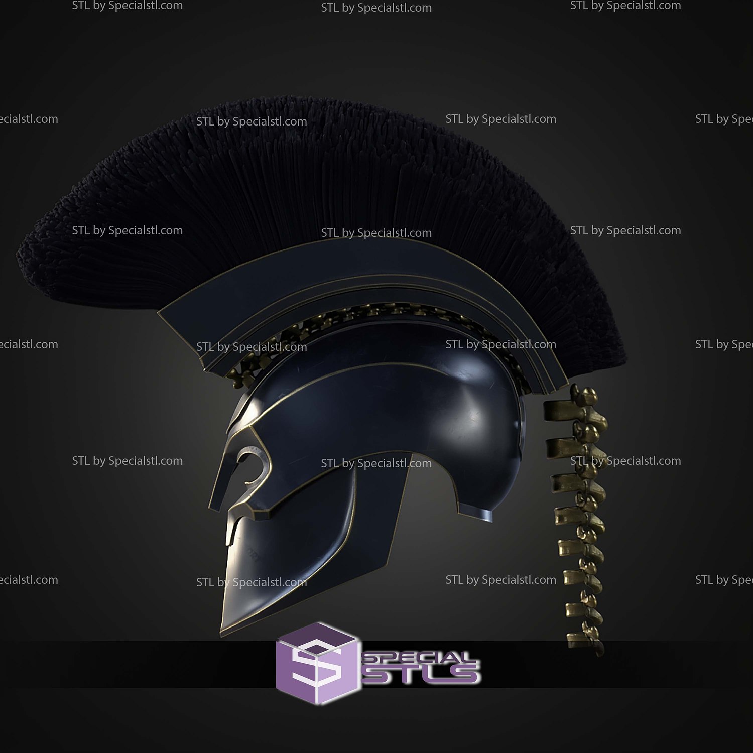 Cosplay STL Files The Odyssey King Agamemnon Helmet 3D Model — view 5