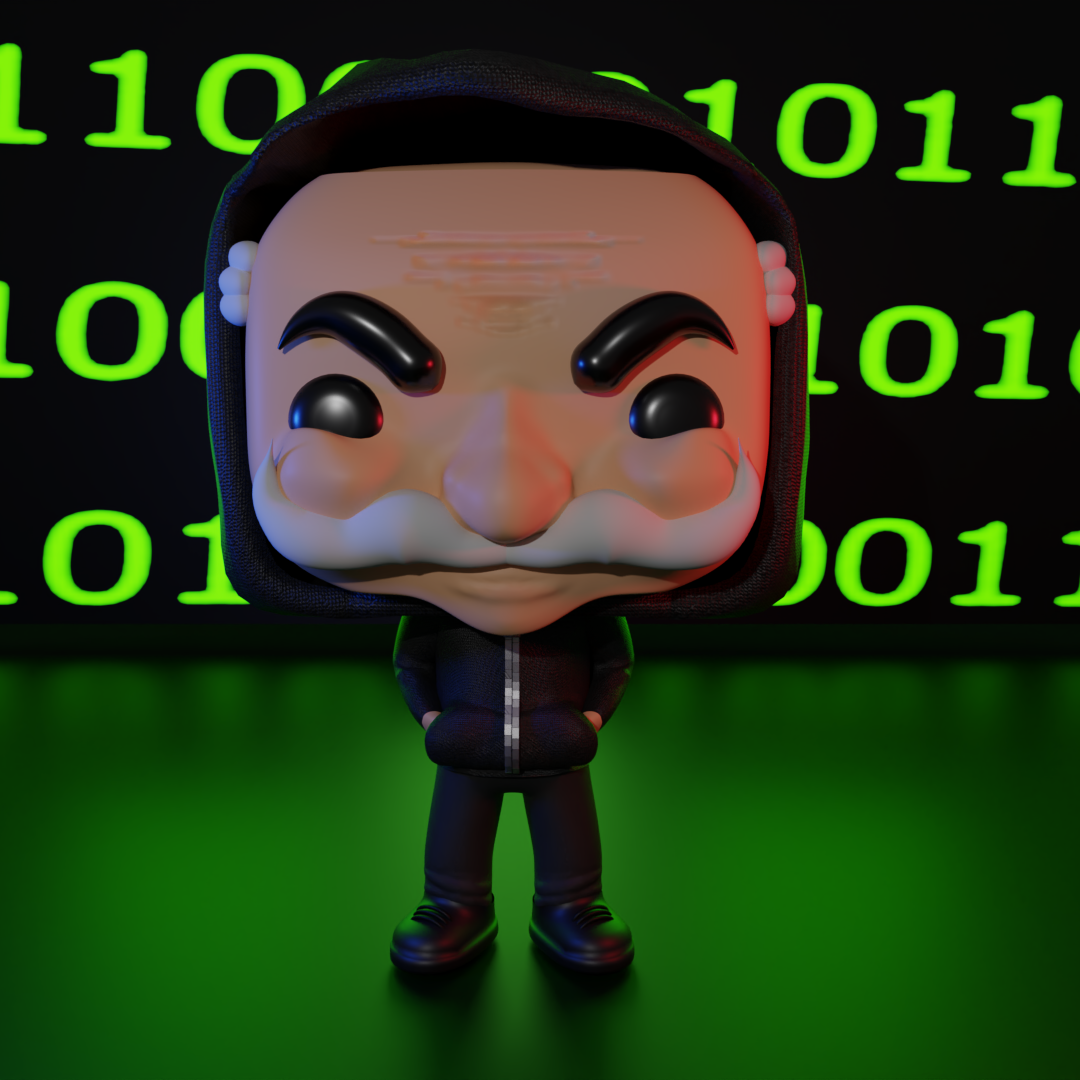 Funko pop MR Robot Masked 3D STL Model