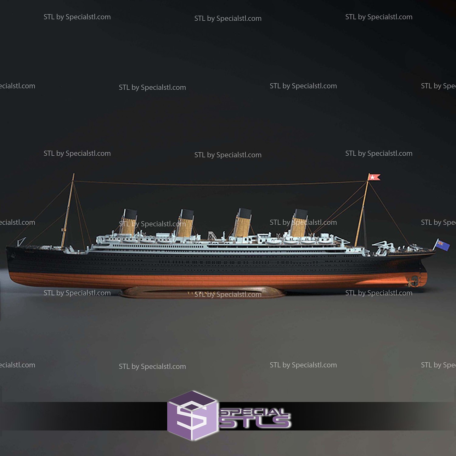 Titanic Ship 3D Printer Files STL Model — view 2