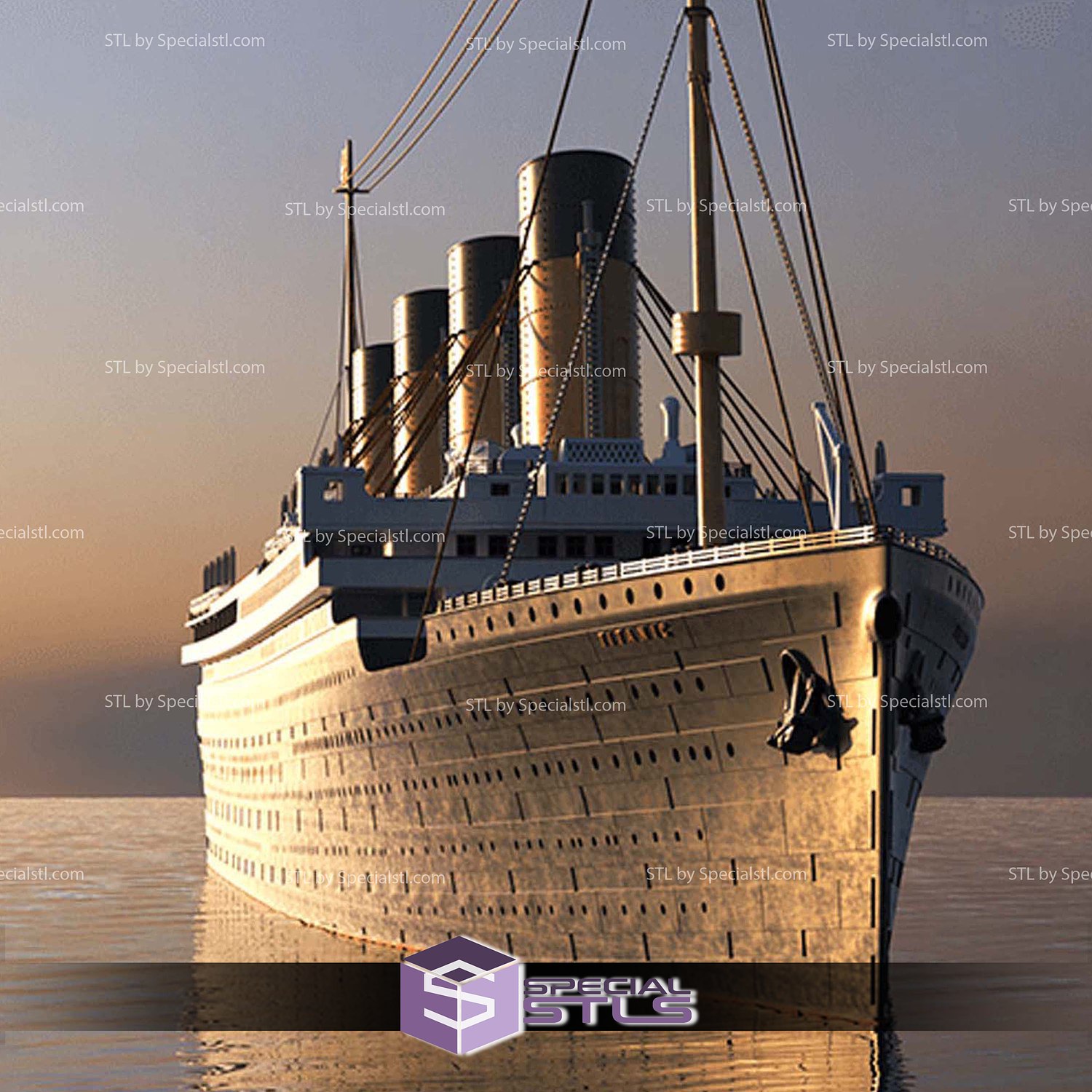 Titanic Ship 3D Printer Files STL Model — view 7