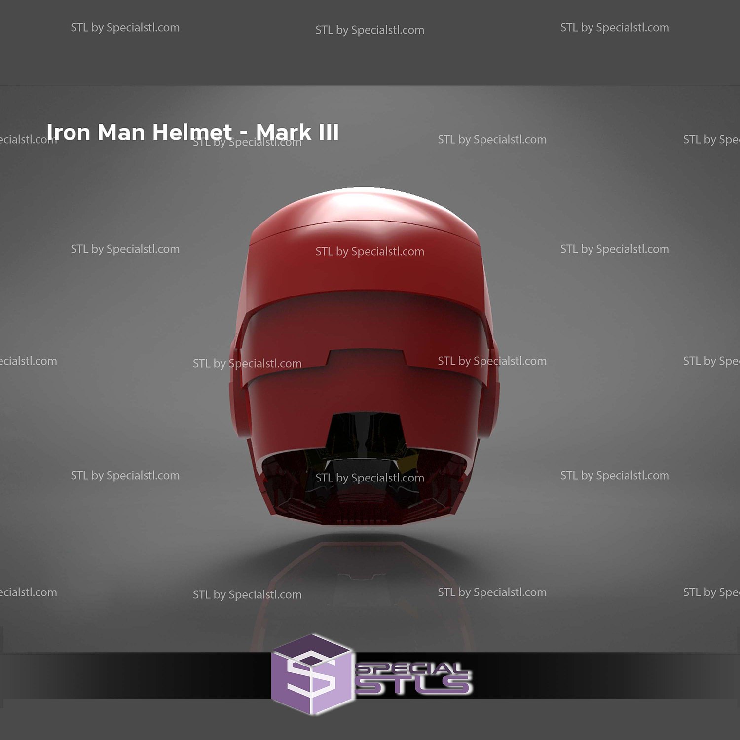 Cosplay STL Files Ironman Helmet Mark III 3D Model — view 4