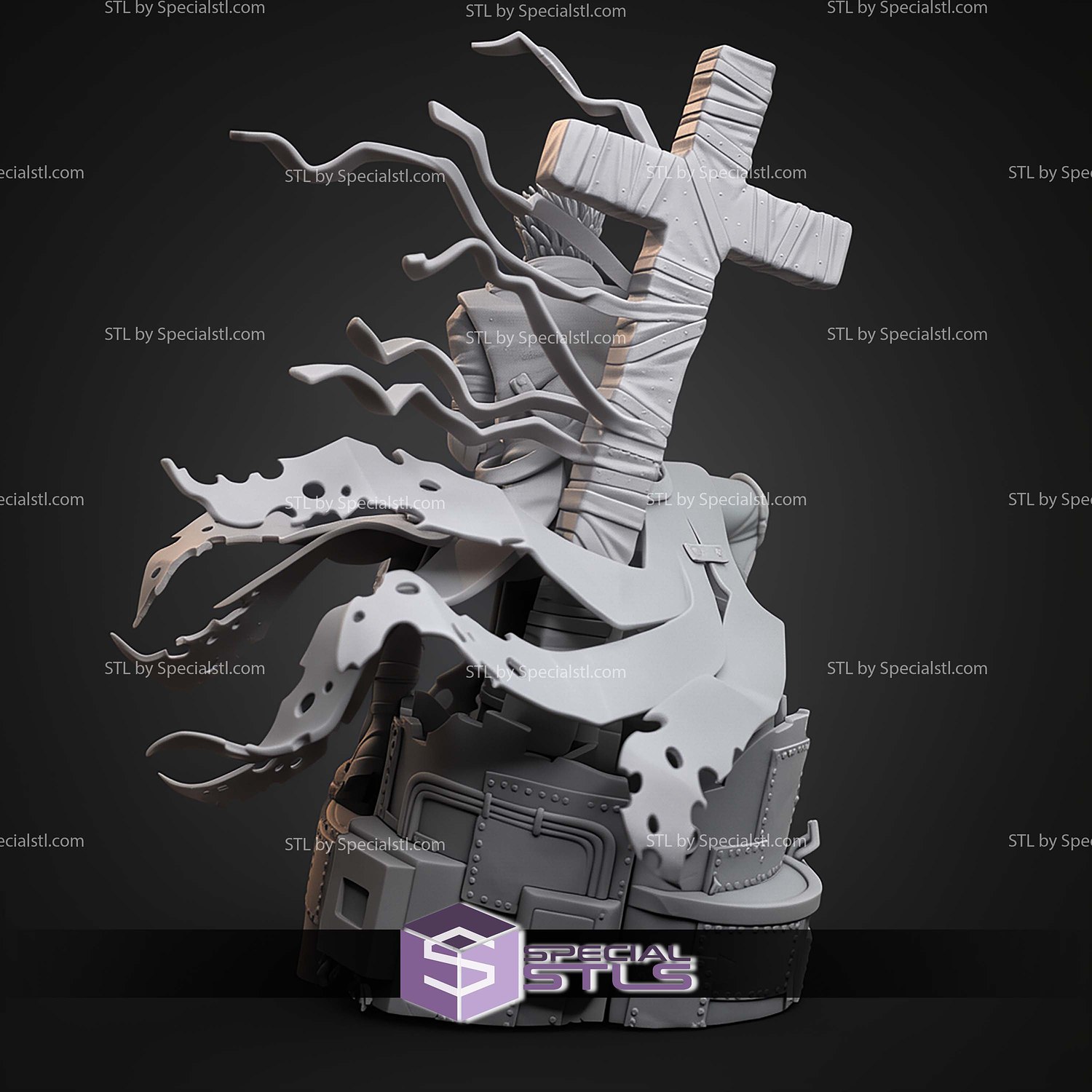Vash the Stampede Trigun 1-10 STL Files 3D Model — view 2