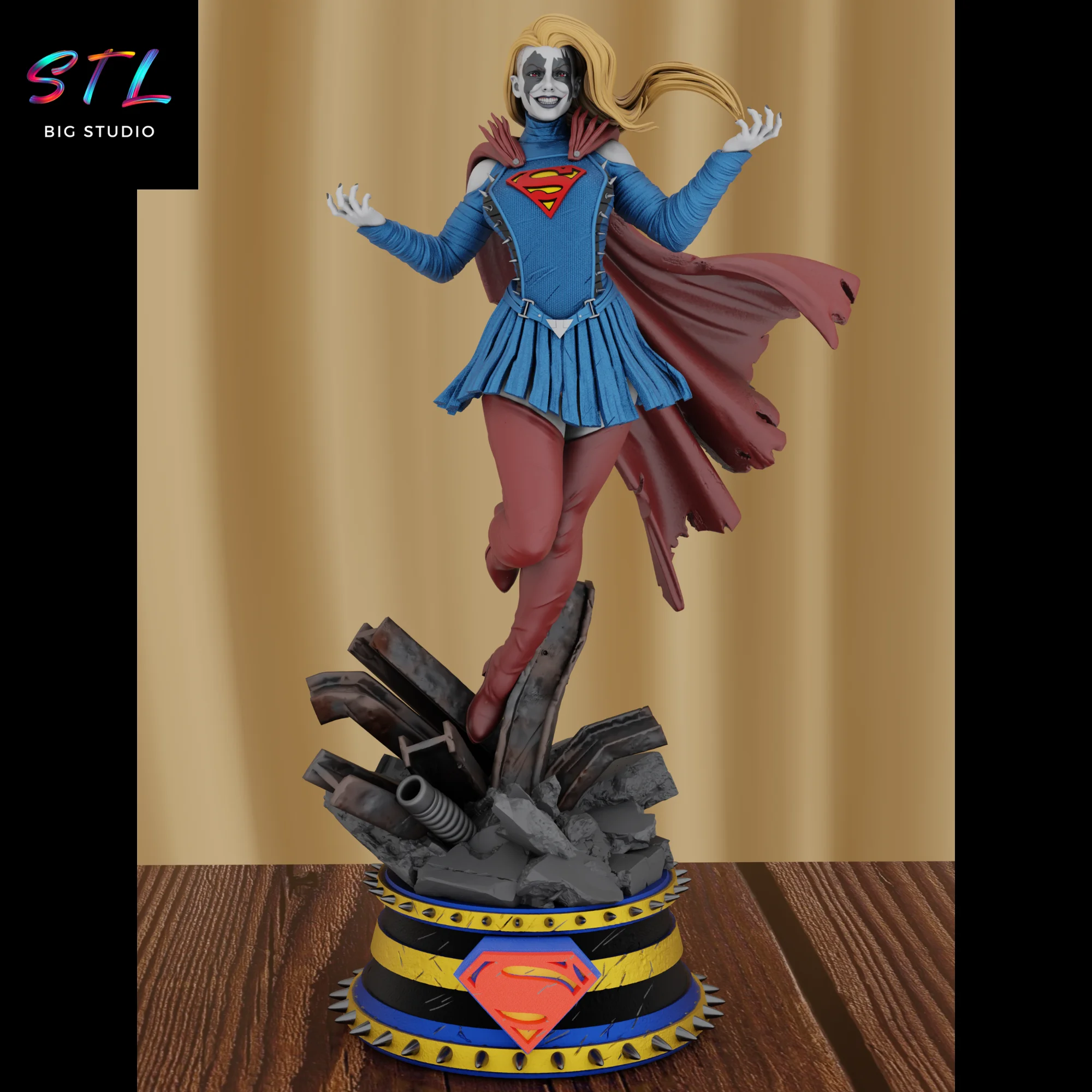 Supergirl Infected STL | DC Comics | 3D Printable Figure Model