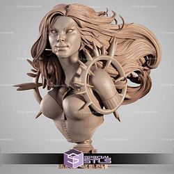 Dazzler Portrait Bust STL Files 3D Model