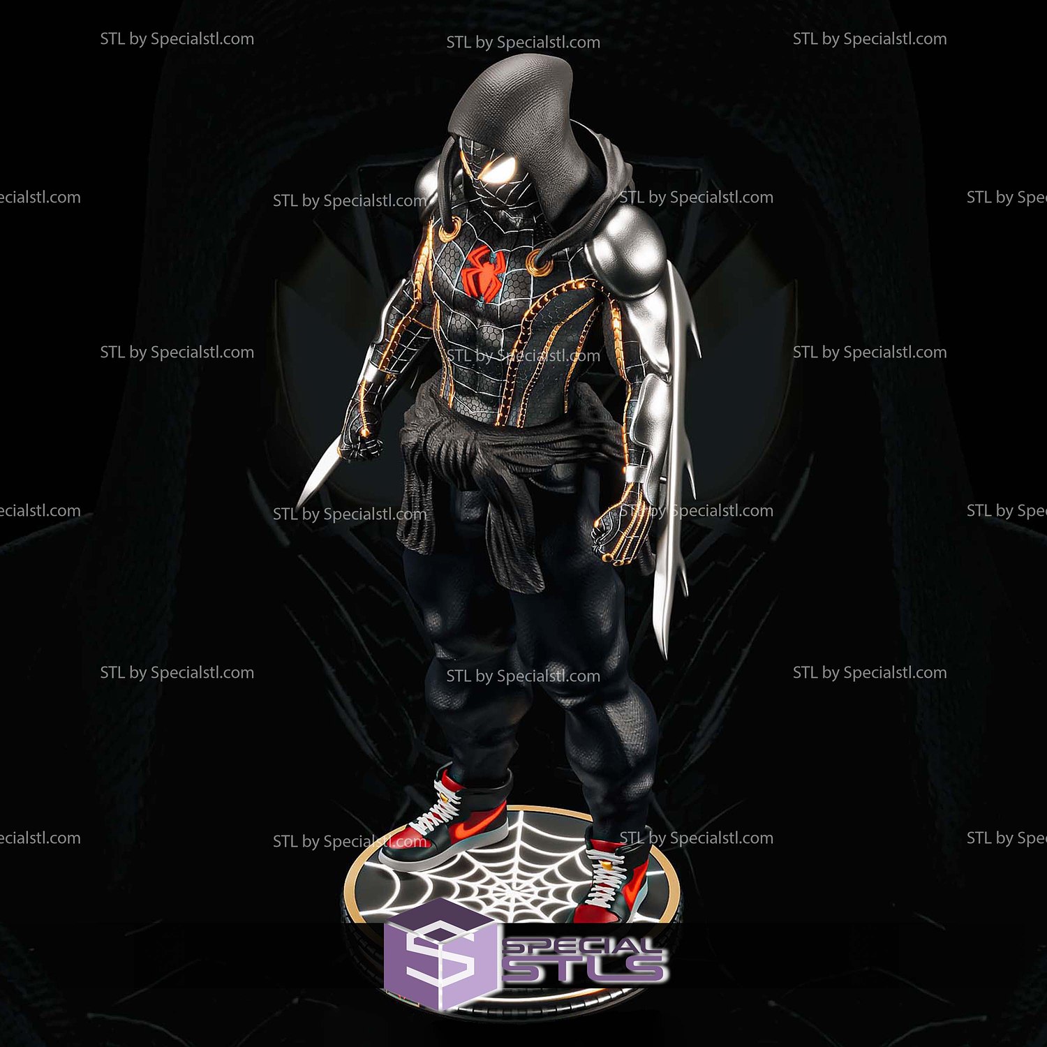 Spider Man Neo Venom Edition 3D Printer Files STL Model — view 3