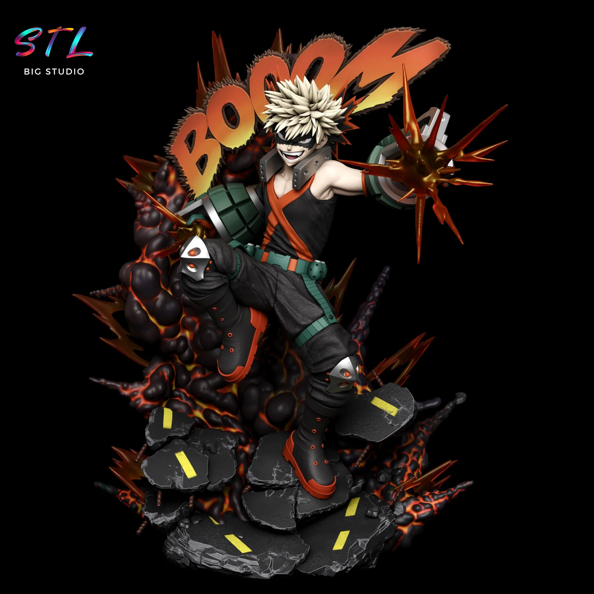 Katsuki Bakugo STL | My Hero Academia | 3D Print Model Model — view 1