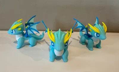 Cute Dragon 3D STEP Model