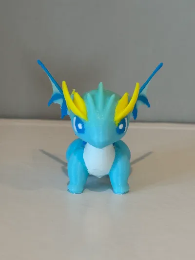 Cute Dragon 3D STEP Model — view 2