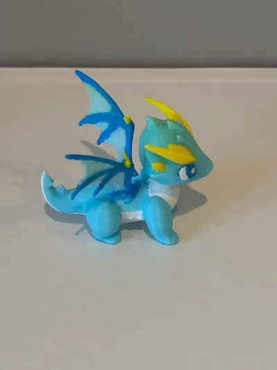 Cute Dragon 3D STEP Model — view 3