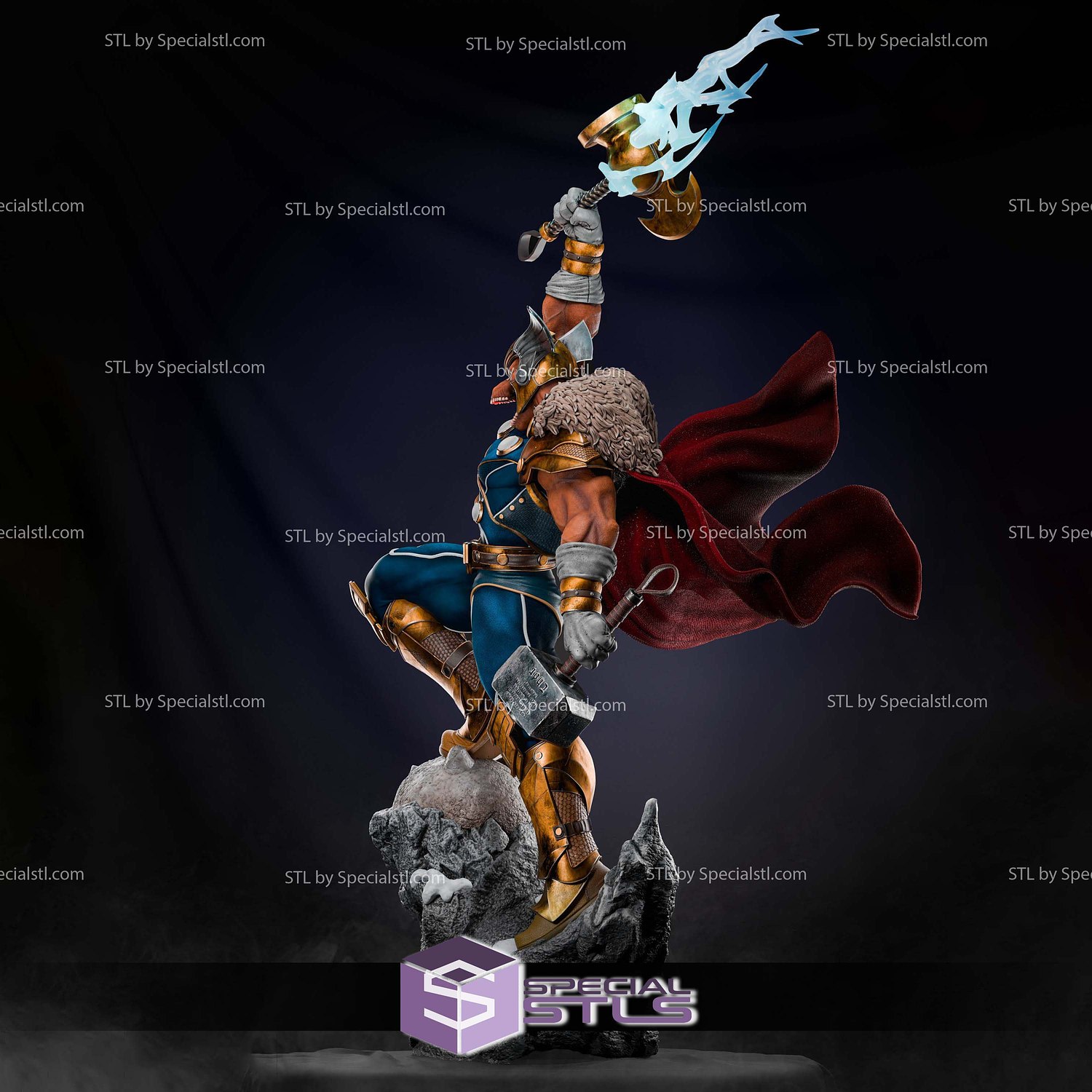 Beta Ray Bill Scream in Battle 3D Printer Files STL Model — view 2