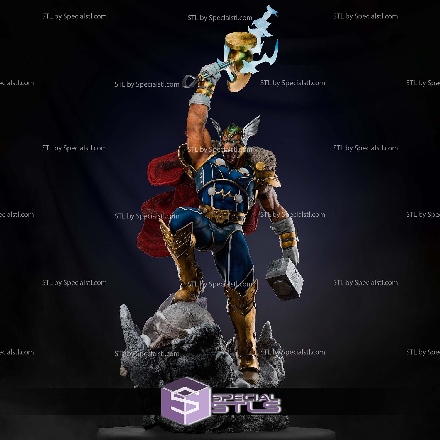 Beta Ray Bill Scream in Battle 3D Printer Files STL Model — view 4
