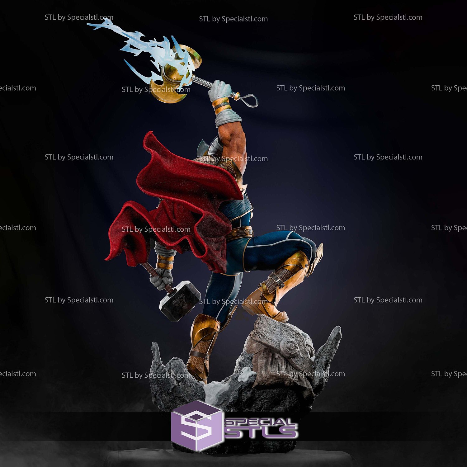 Beta Ray Bill Scream in Battle 3D Printer Files STL Model — view 6