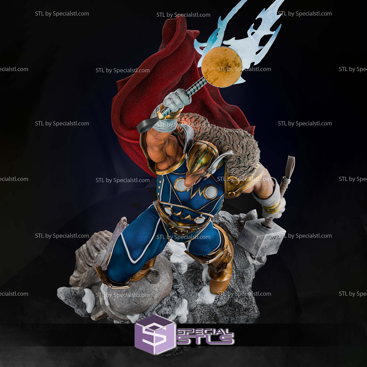 Beta Ray Bill Scream in Battle 3D Printer Files STL Model — view 7