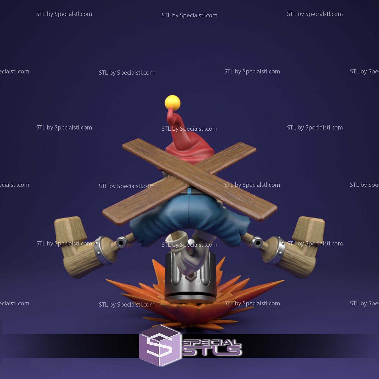 Puppetmon Pinocchiomon V2 Sculptures 3D Printing STL Model — view 5