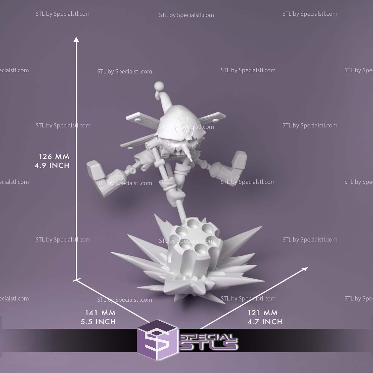 Puppetmon Pinocchiomon V2 Sculptures 3D Printing STL Model — view 7