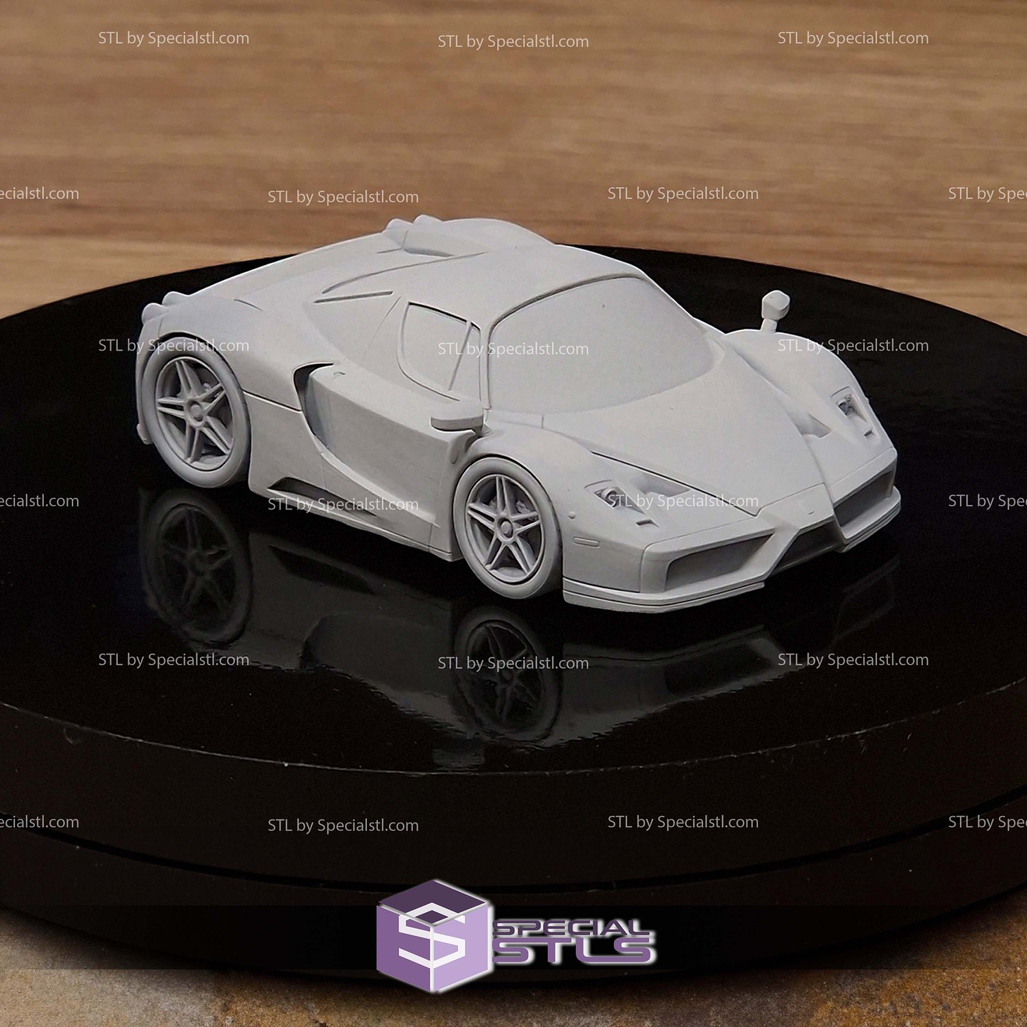 Model Kit Car STL Files Ferrari Enzo 3D Model — view 3