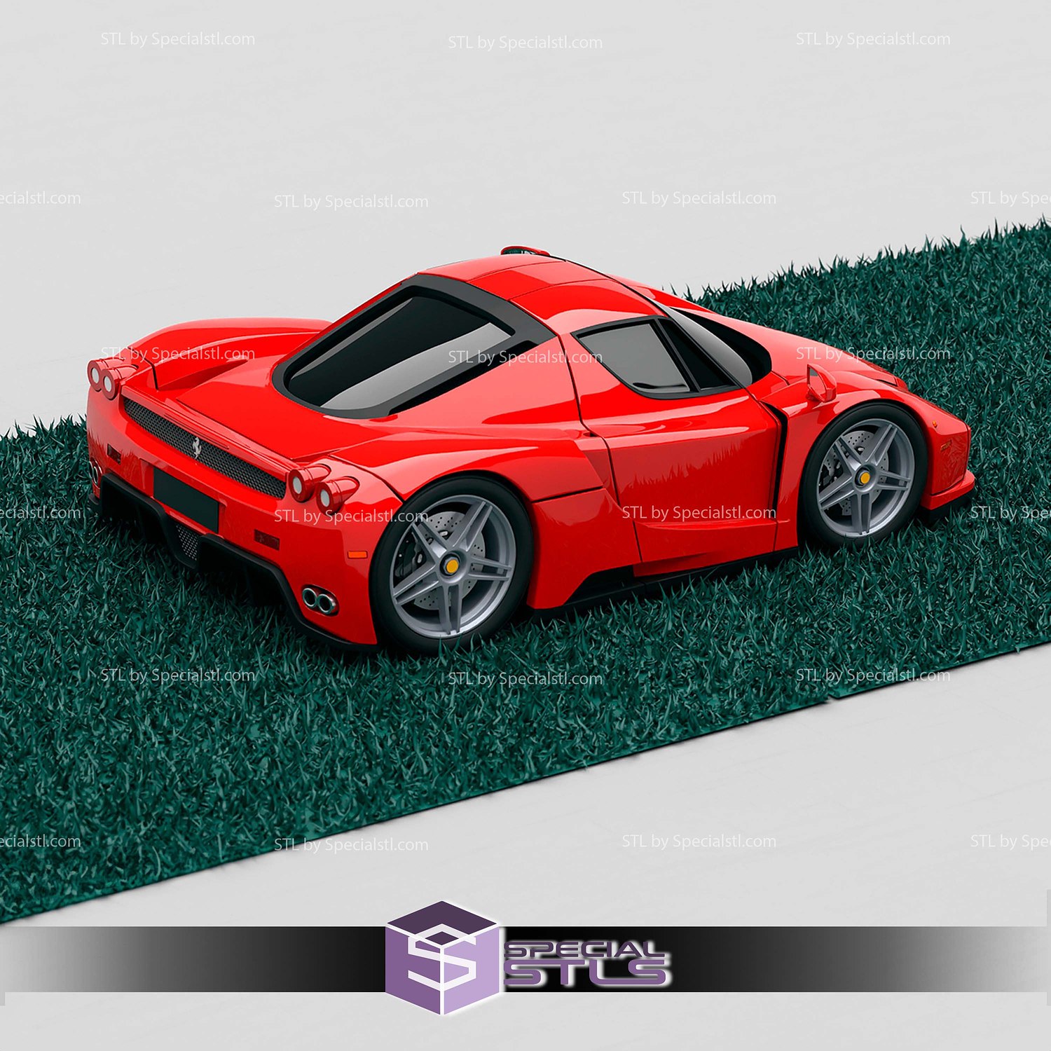 Model Kit Car STL Files Ferrari Enzo 3D Model — view 4